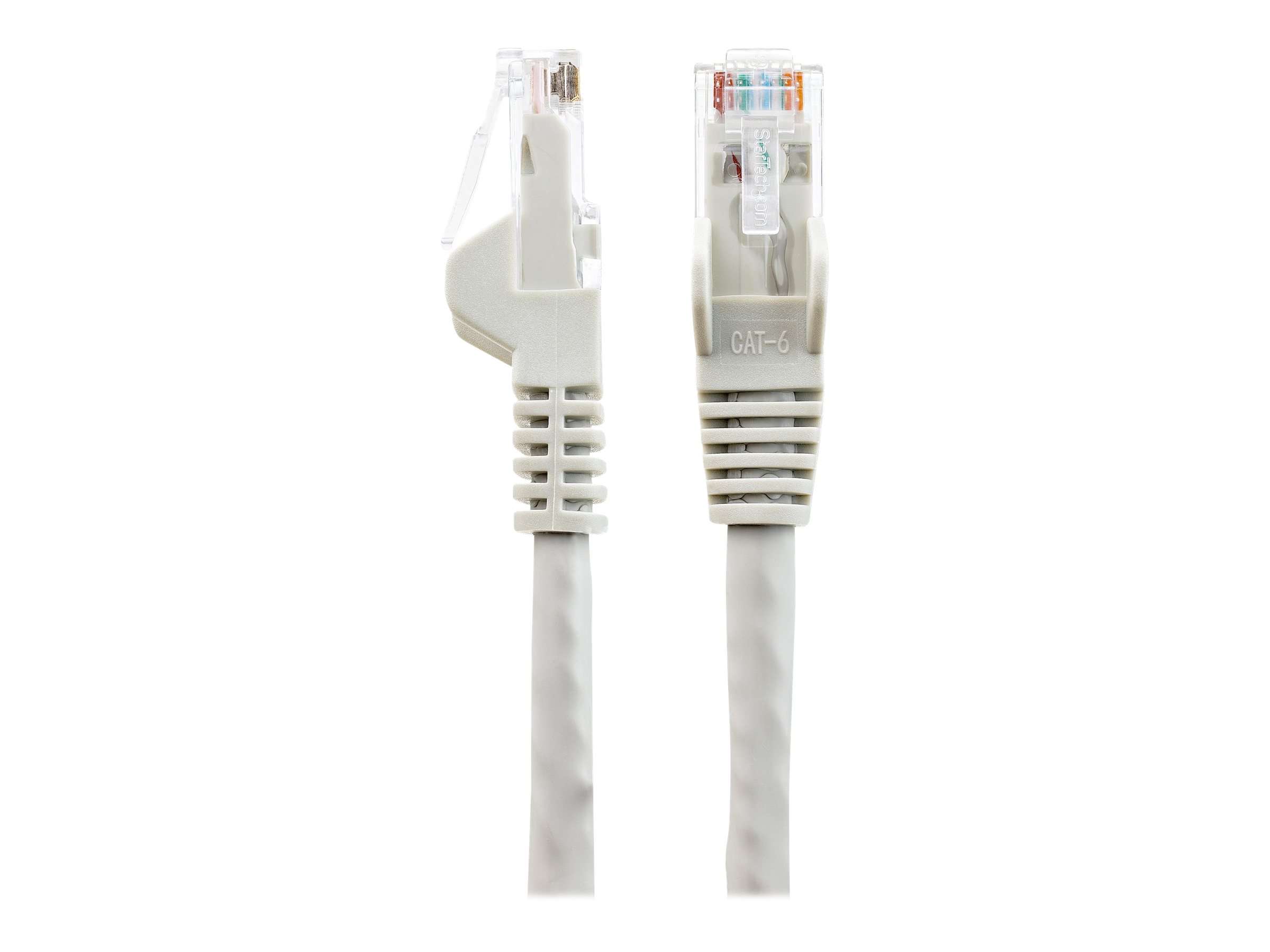 StarTech.com 2m CAT6 Ethernet Cable - LSZH (Low Smoke Zero Halogen) - 10 Gigabit 250Mhz 100W PoE RJ45 10GbE UTP Network Patch Cord Snagless with Strain Relief - Grey, CAT 6, ETL Verified, 24AWG