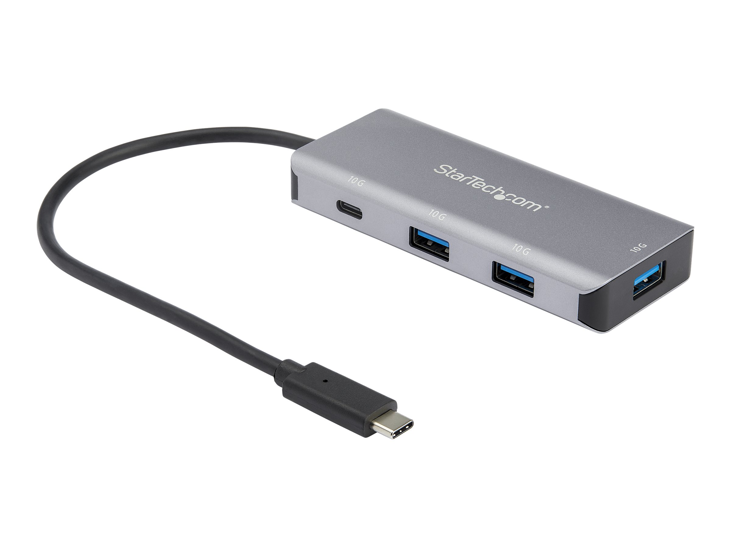 StarTech.com 4 Port USB C Hub w/ 3x USB A & 1x USB C - SuperSpeed 10Gbps USB Type-C 3.1/3.2 Gen 2 Hub - USB Bus Powered - Compact USB-C to USB Adapter Hub - Portable/Laptop Hub - Aluminum~4 Port USB C Hub w/ 3x USB A & 1x USB C - SuperSpeed 10Gbps USB Type-C 3.2 Gen 2 Hub - USB Bus Powered - Compact USB-C to USB Adapter Hub - Portable/Laptop Hub - Aluminum