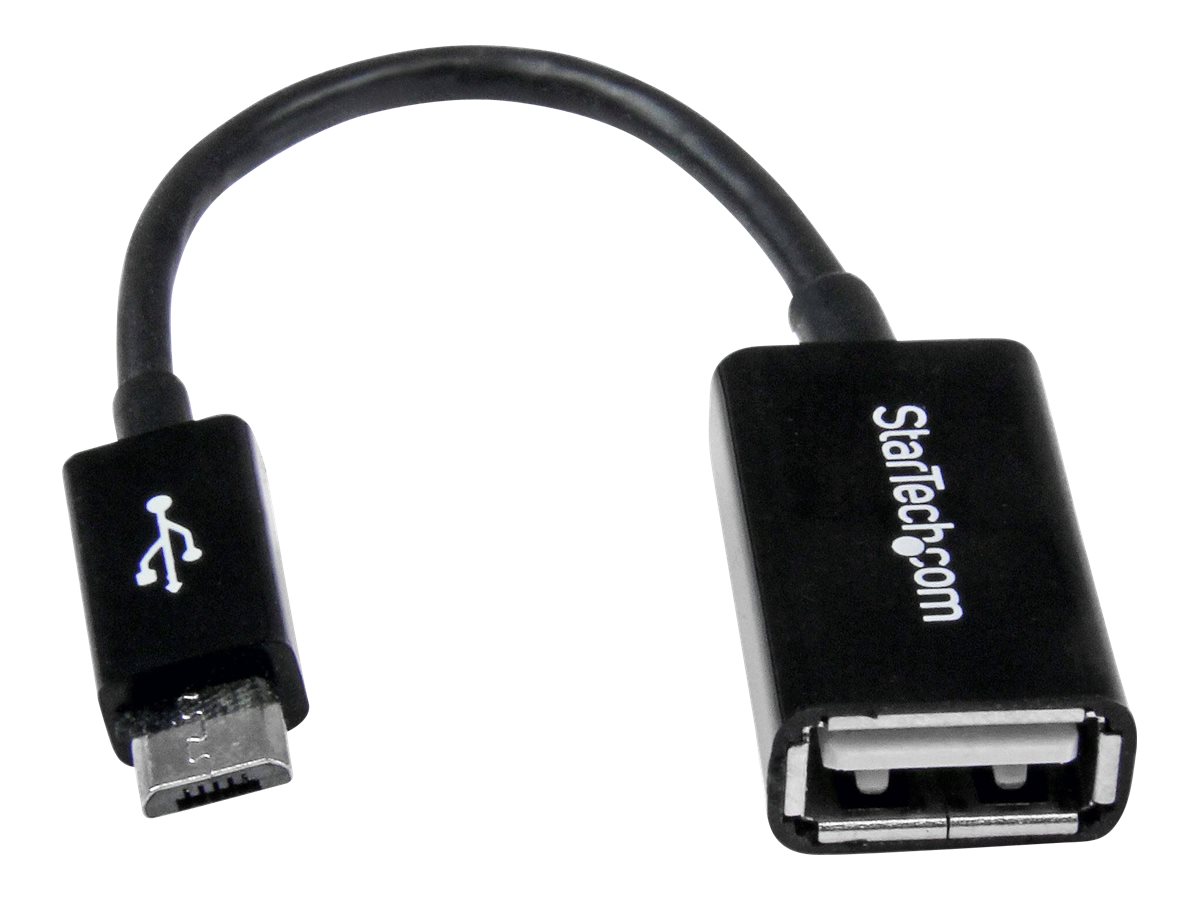 StarTech.com 5in Micro USB to USB OTG Host Adapter M/F