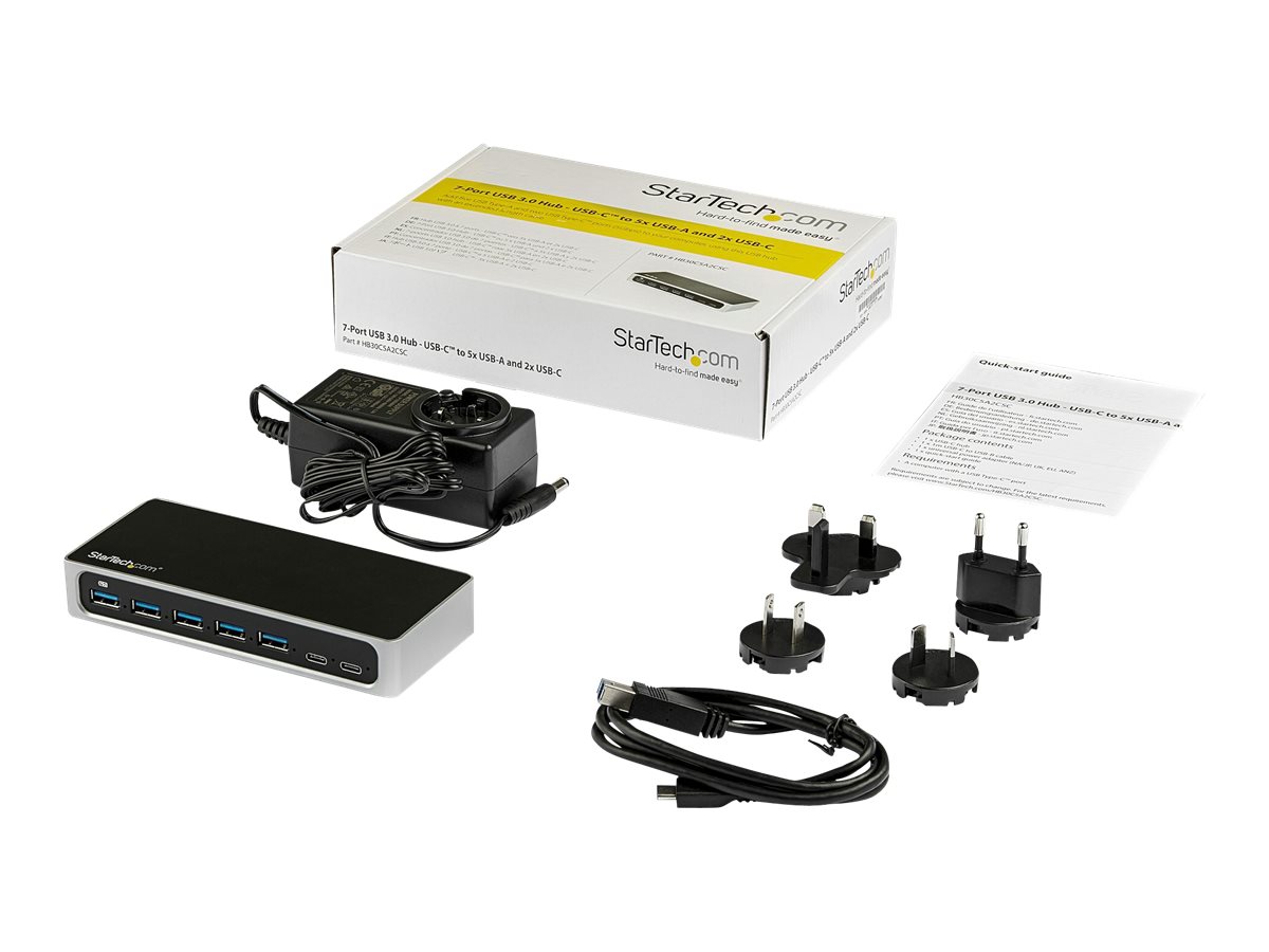 USB-C 7 Port Hub with 2 USB-C/5 USB-A