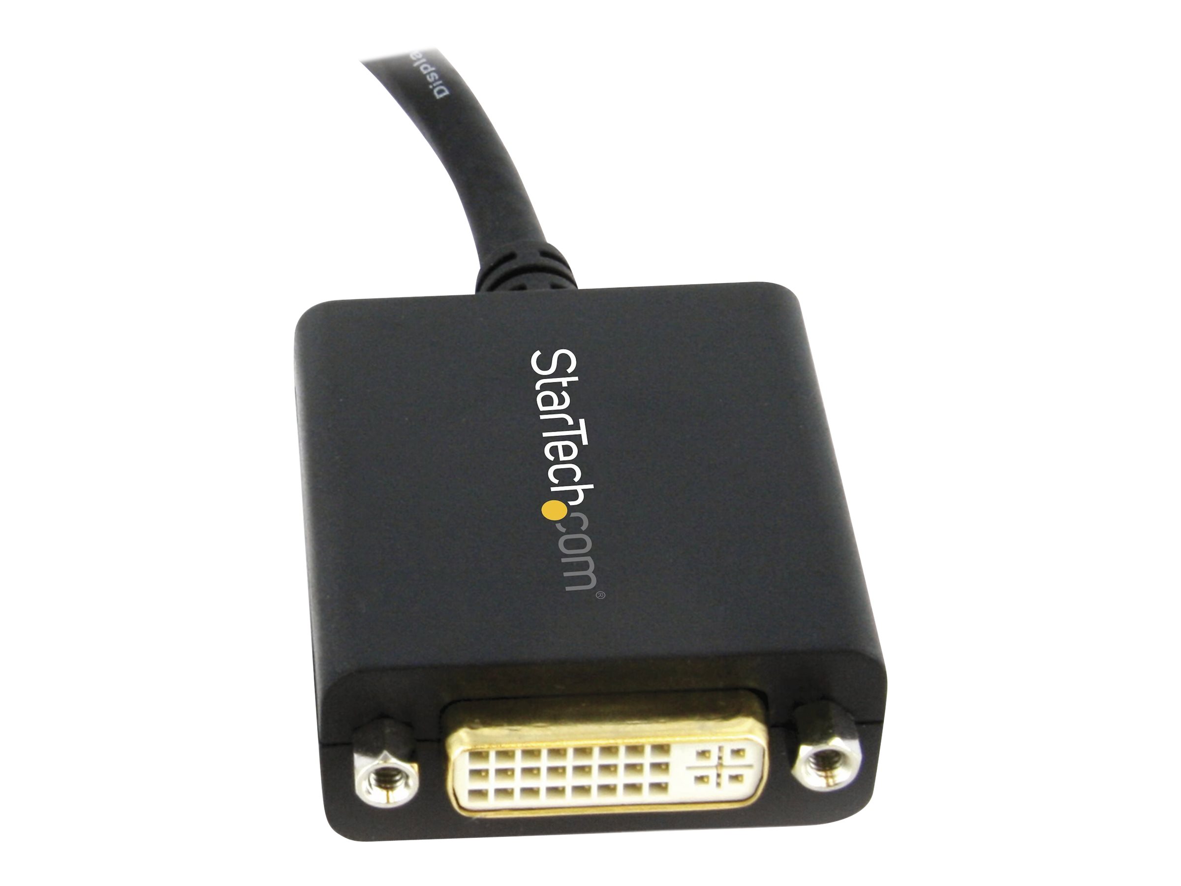 StarTech.com DisplayPort to DVI Adapter - DisplayPort to DVI-D Adapter Video Converter 1080p - DP 1.2 to DVI Monitor/Display Cable Adapter Dongle - DP to DVI Adapter - Latching DP Connector