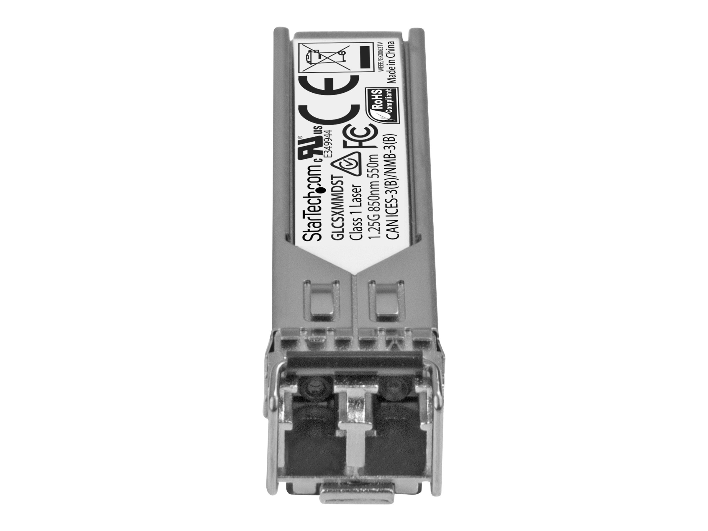 StarTech.com Cisco GLC-SX-MMD Compatible SFP Transceiver Module - 1000BASE-SX~Cisco GLC-SX-MMD Compatible SFP Module - 1000BASE-SX - 1GbE Multimode Fiber MMF Optic Transceiver - 1GE Gigabit Ethernet SFP - LC 550m - 850nm - DDM Cisco Firepower, ASR920, IE2000