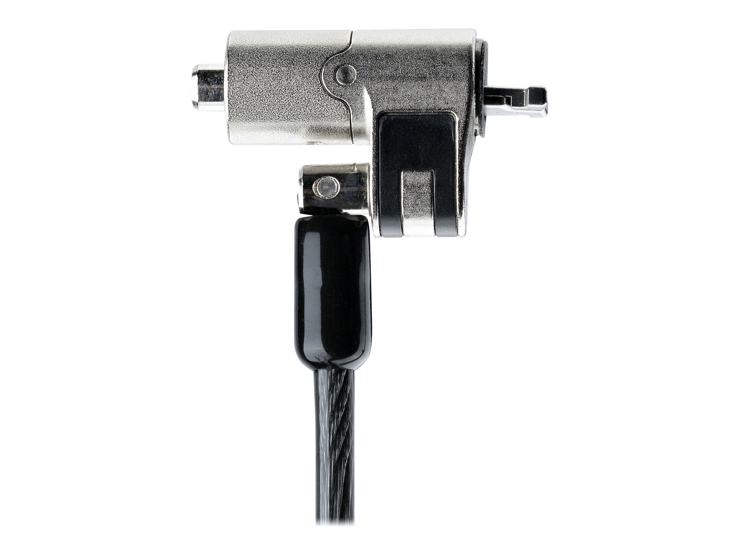 StarTech.com Nano Laptop Cable Lock, 6ft (2m), Anti-Theft Keyed Lock, Security Cable Locks Nano Slot Computers, For HP EliteBook/Lenovo ThinkPad X1/2-1 Laptops, Cut-Resistant Steel Cable Lock For Laptop (NANOK-LAPTOP-LOCK) Sikkerhedskabelslås