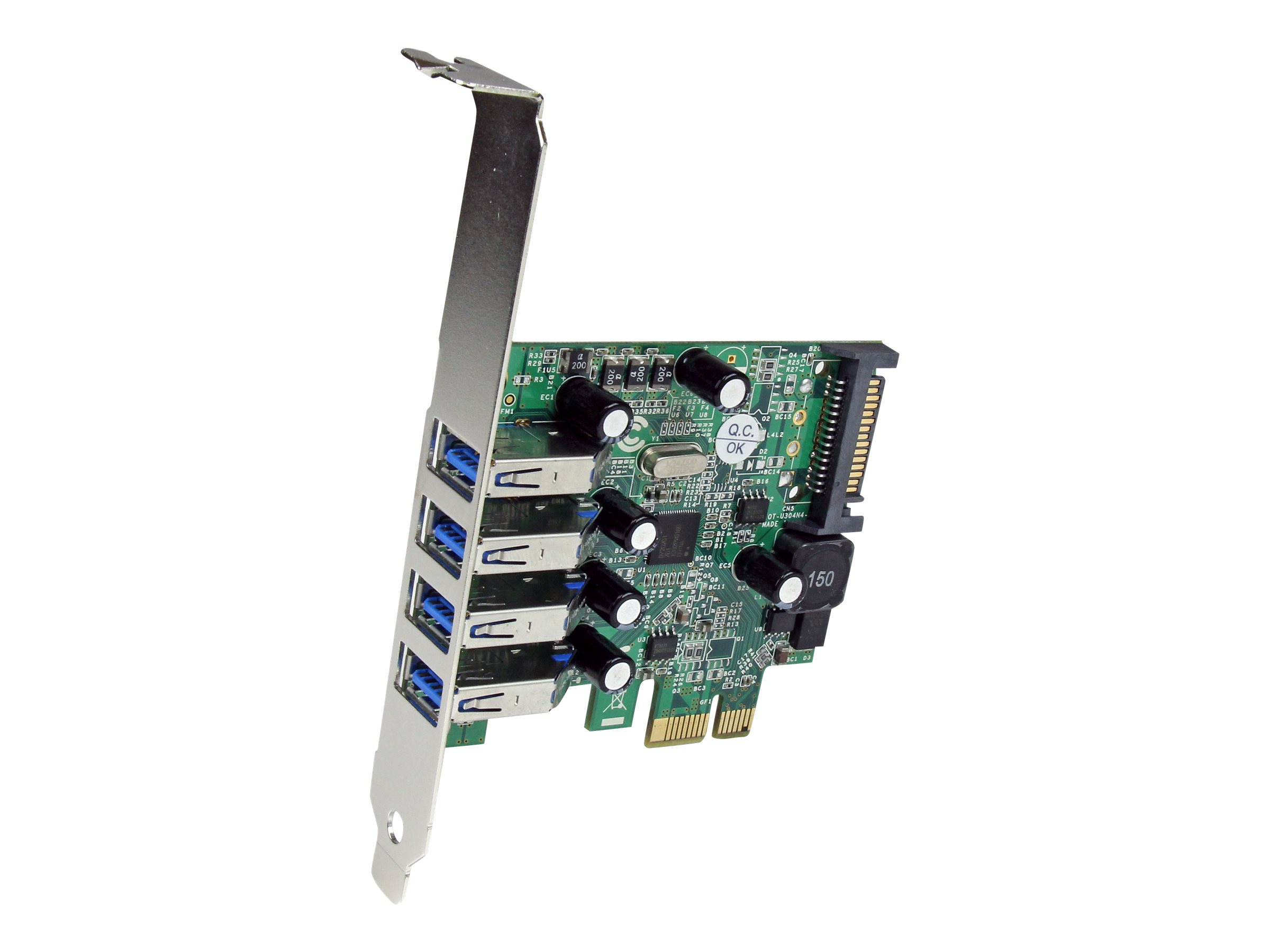 4 Port PCI Express PCIe USB 3.0 Card