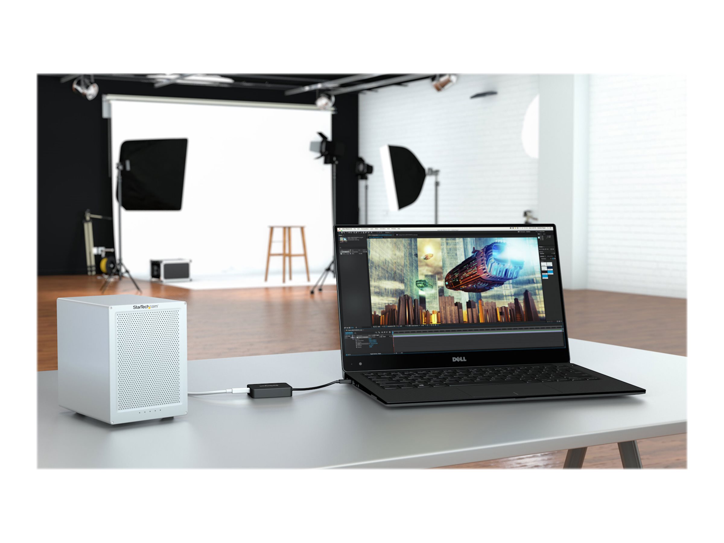StarTech.com Thunderbolt 3 to Thunderbolt 2 Adapter - TB3 Laptop to TB2 Displays & Devices - Thunderbolt 2 20Gbps or Thunderbolt 1 10Gbps Converter - Thunderbolt 3 Certified- Windows/Mac