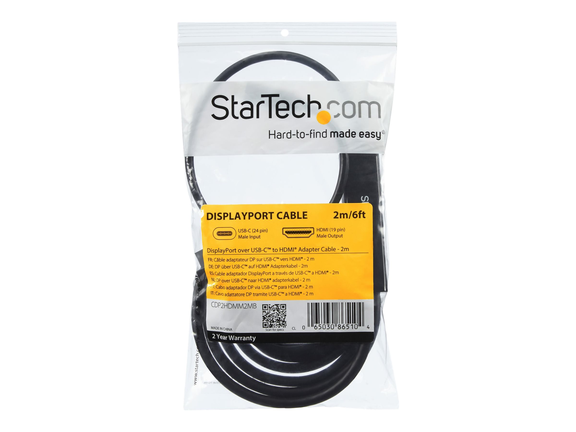 1m USB-C to HDMI Adapter Cable - 4K 30Hz