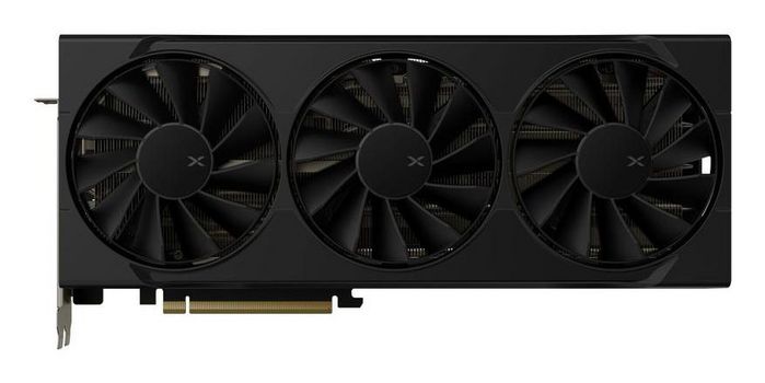 XFX 16 GB, GDDR6, 256-bit, 2700 MHz boost clock, PCI Express 5.0, 3x DisplayPort, 1x HDMI, 3x 8-pin, 3.5 slot