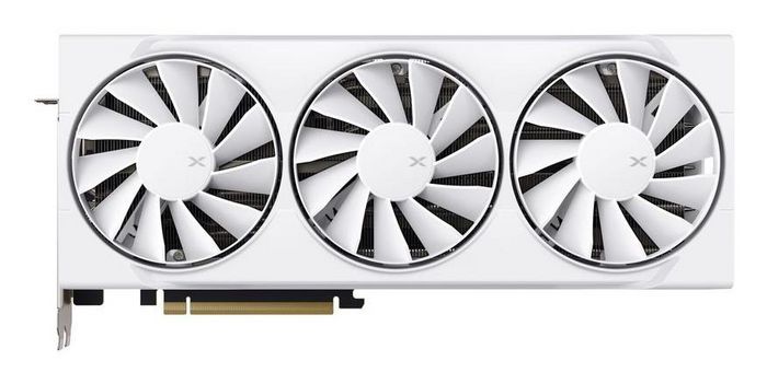 XFX 16 GB, GDDR6, 256-bit, 2970 MHz boost clock, PCI Express 5.0, 3x DisplayPort, 1x HDMI, 2x 8-pin, 3.5 slot