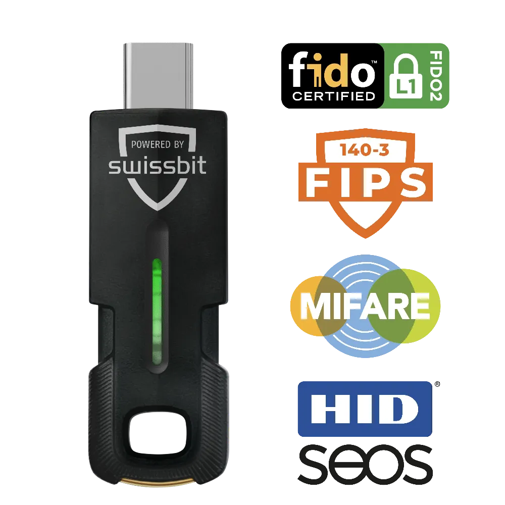Swissbit iShield Key 2 Pro USBC  Mifare in individual packaging