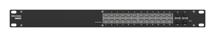Teltonika Networks 4 x SFP ports, 128MB DDR3, 16 MB serial flash, 24x RJ-45, Black