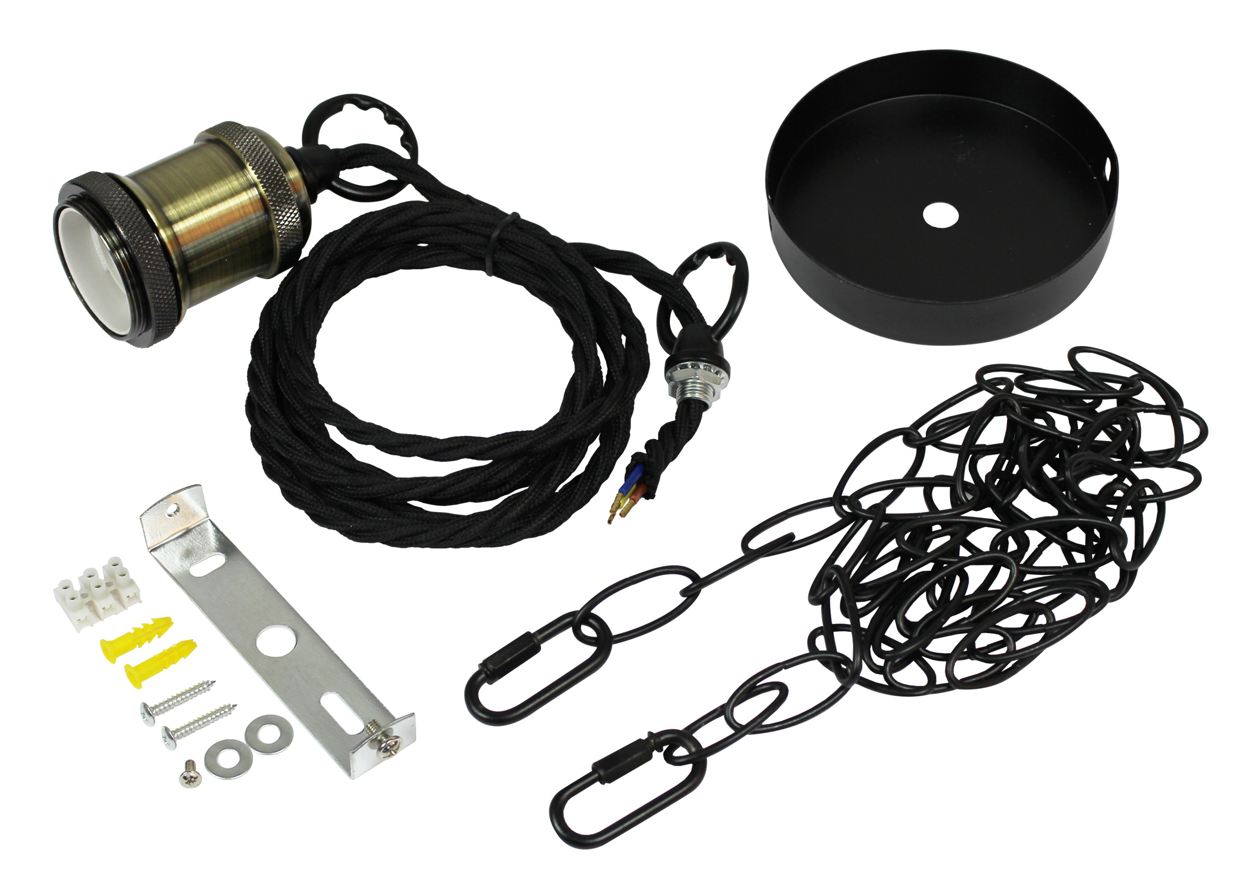 Synergy 21 E27 BIGLED Fassung 2 Kupfer mit Kette