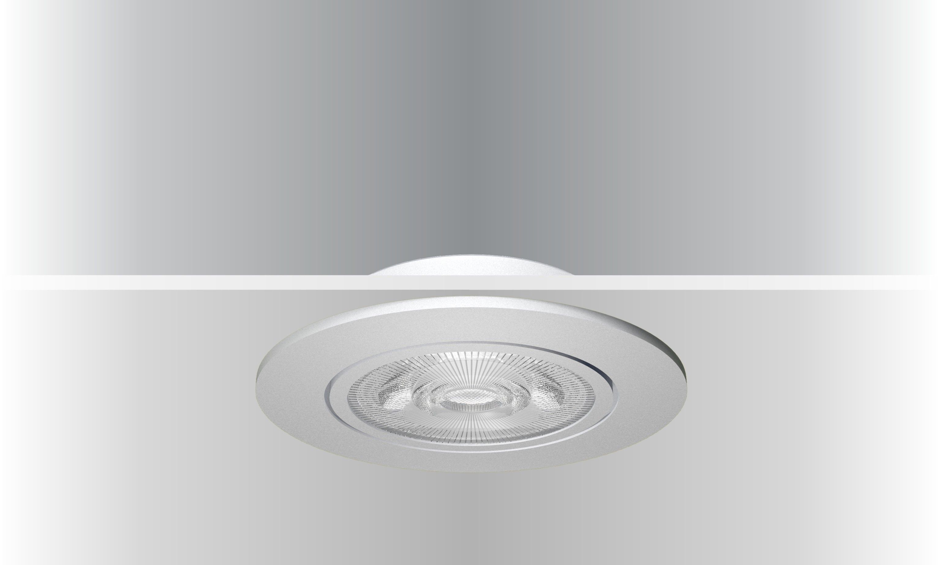 Synergy 21 LED Deckeneinbauspot Helios silber rundschwenkbar warmweiß