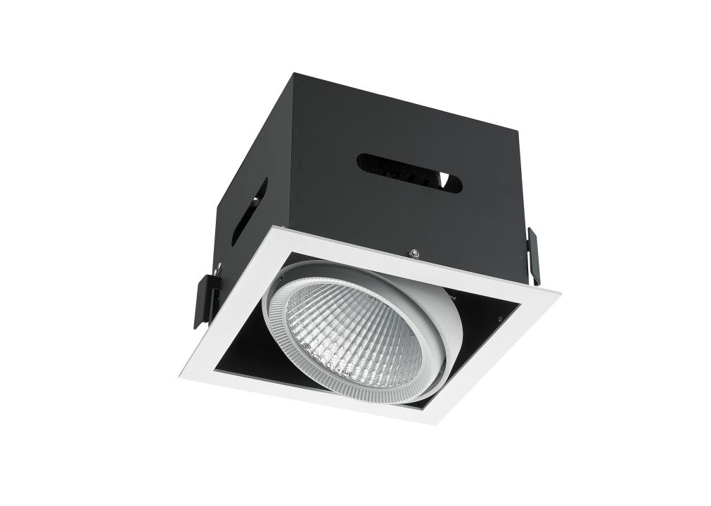 Synergy 21 LED recessed ceiling spotlight Helios black roundtilting neutral white