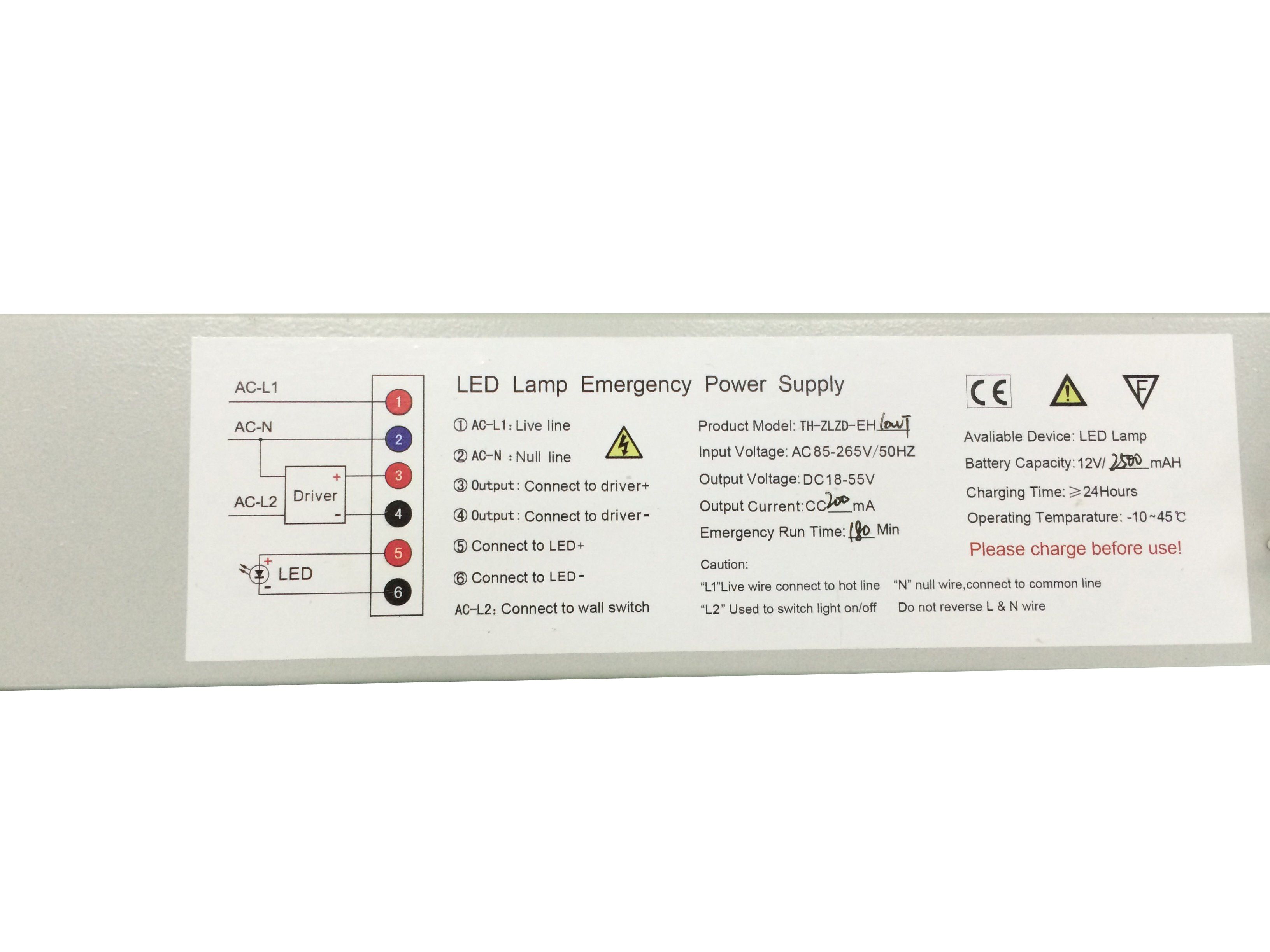 Synergy 21 LED light panel 620620 zub Standardnetzteil zub Notstromversorgung 6W