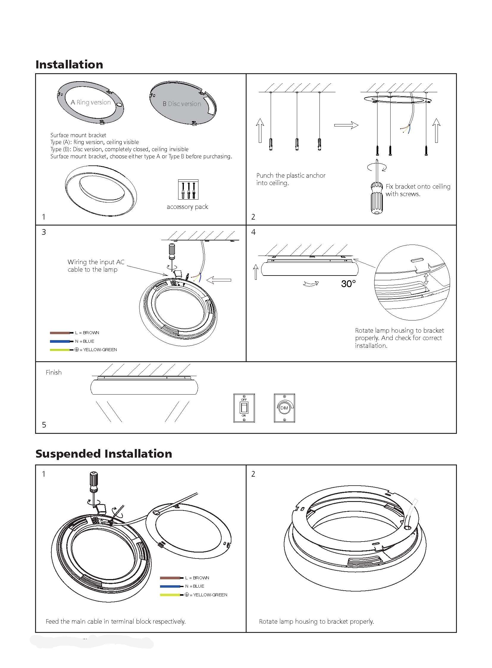 Synergy 21 LED Rundleuchte Donut nw schwarz 35w