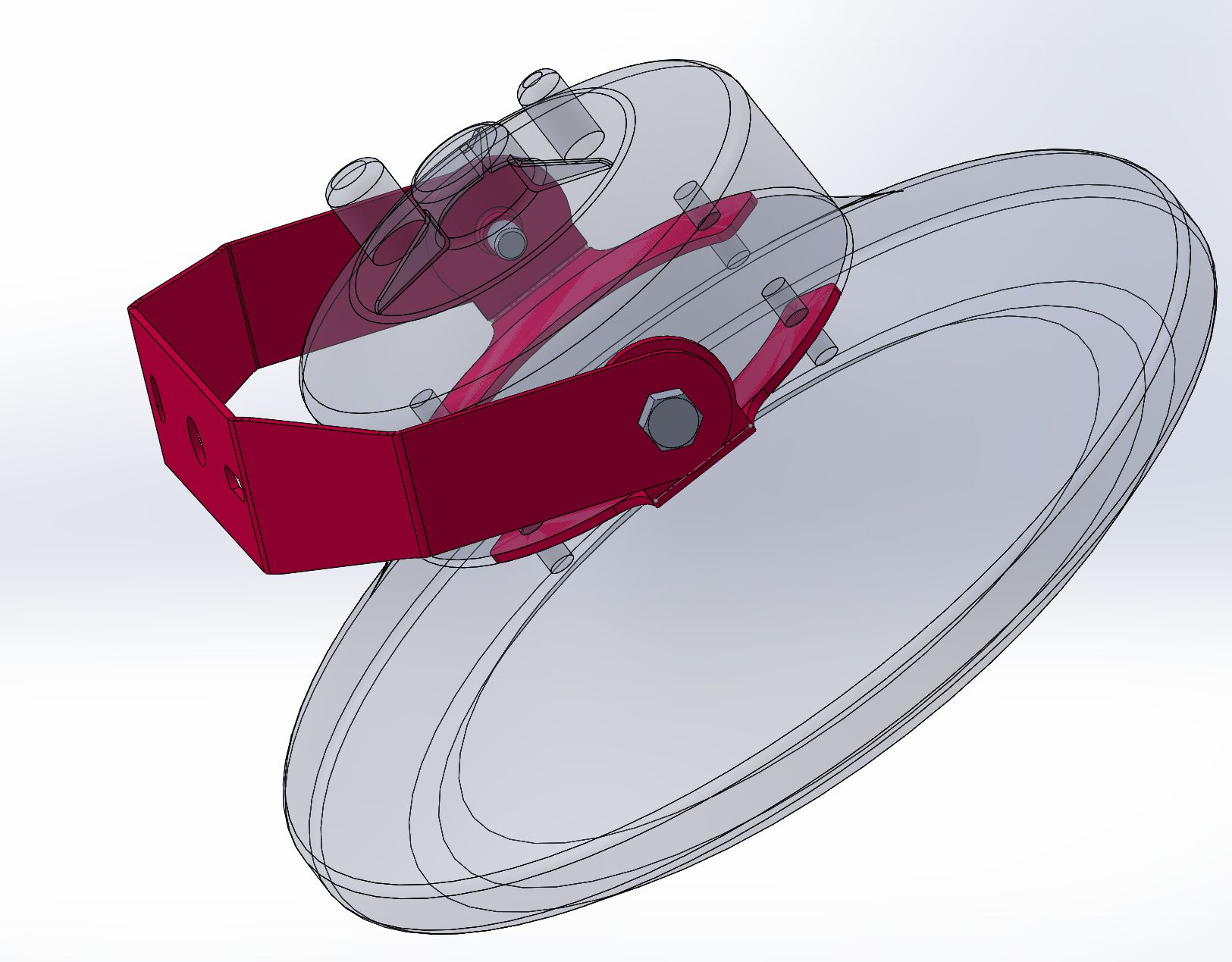 Synergy 21 LED Spot Pendelleuchte UFO zub Wandhalterung für UFO size S Bügel kurz