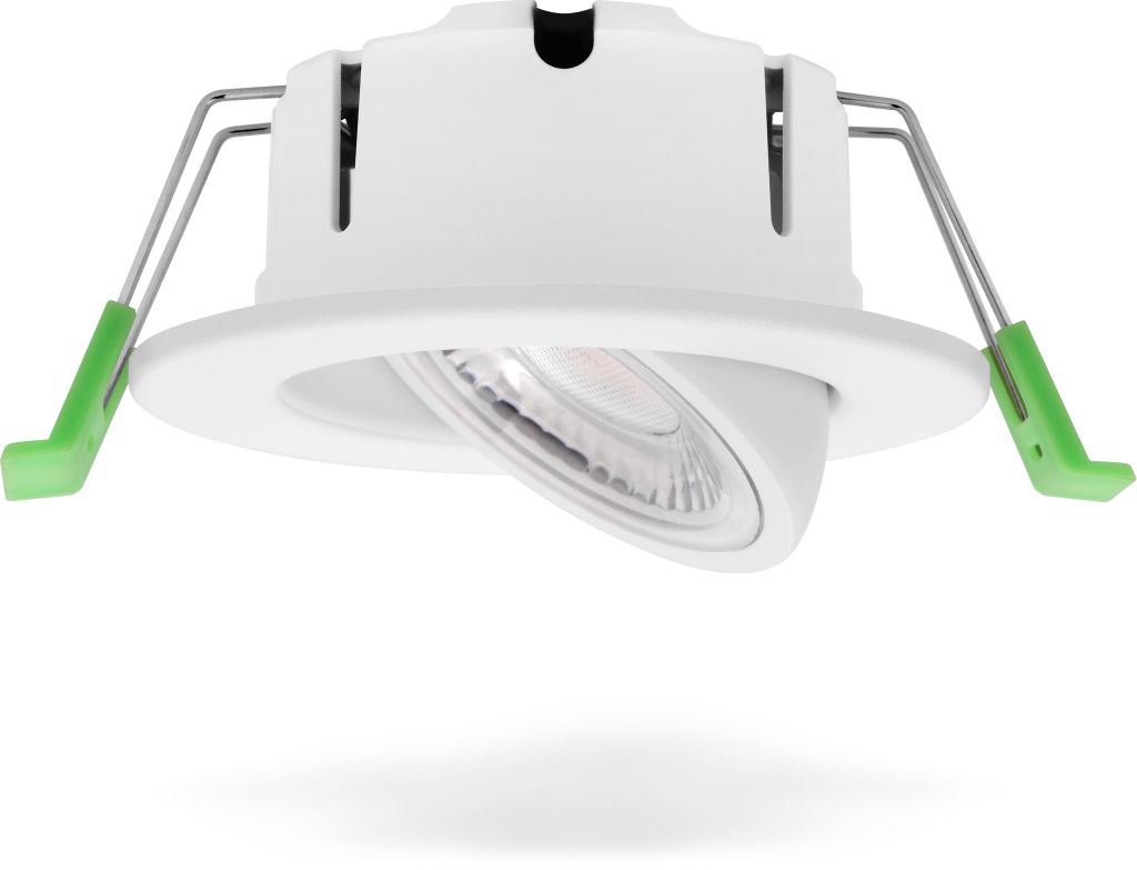 Synergy 21 LED Deckeneinbauspot Phos schwenkbar rund weiß CCT switchable