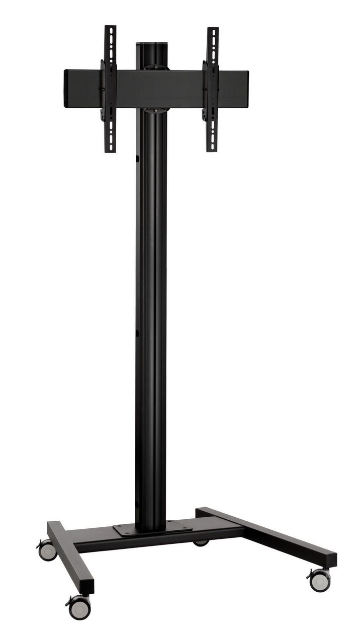 Vogel's T 1522B, MOBILE DISPLAY TROLLEY, SINGLE-POLE, H:150 CM, VESA 200X200, BLACK - CONNECT-IT