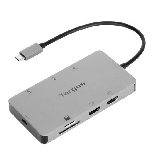 TARGUS USB-C UNIVERSAL DUAL HDMI 4K DOCKING STATION W/100W P