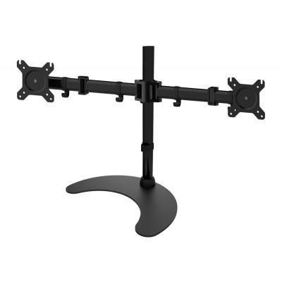 Techly VESA 75x75/100x100mm, Max. 16kg, 360°, 13-27", Black