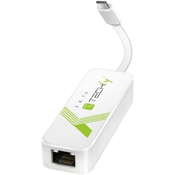 Techly 1G LAN, USB 3.0 A, 5 Gbps, 72x27x16.5 mm