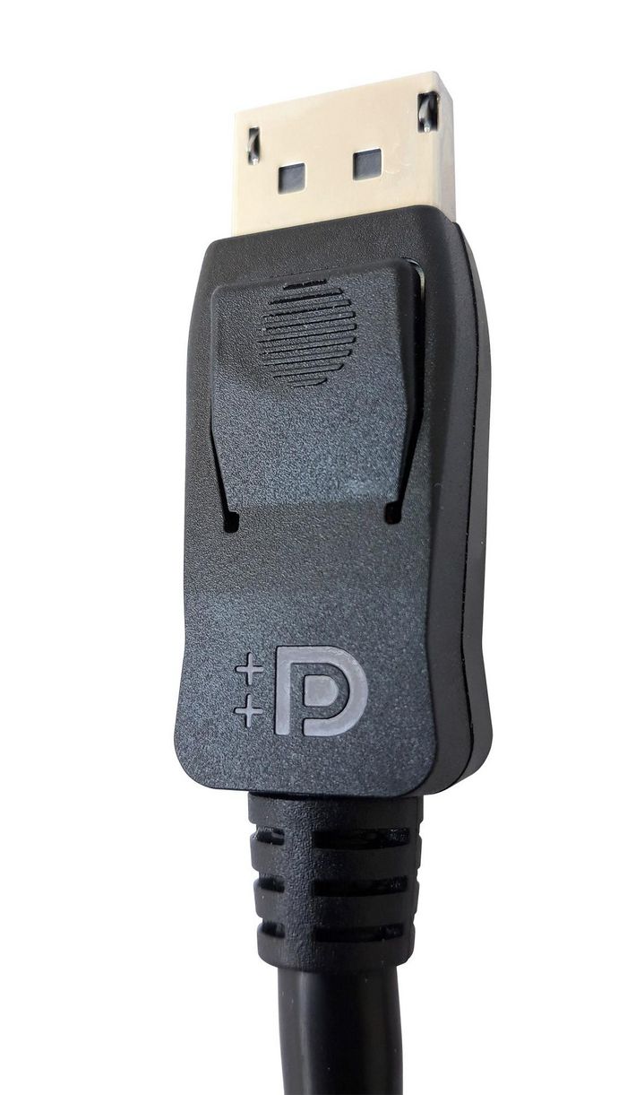 Techly DisplayPort 1.4, Male/Male, 2m, Audio/Video, Black