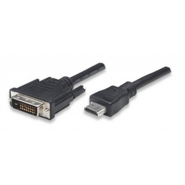 Techly Video Cable HDMI to DVI-D M/M 5m