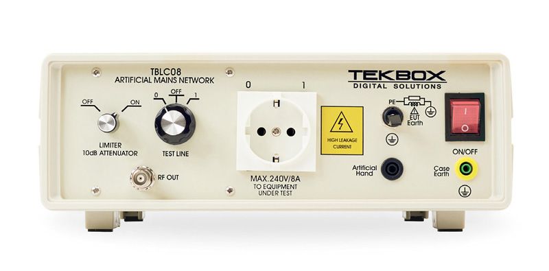Tekbox TBLC08 / 50 µH two-wire network simulation (V-LISN) up to 240V/8A
