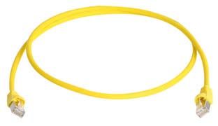 Telegärtner Patchkabel CAT6A, 5m, Yellow, 500MHz, S-STP(S/FTP