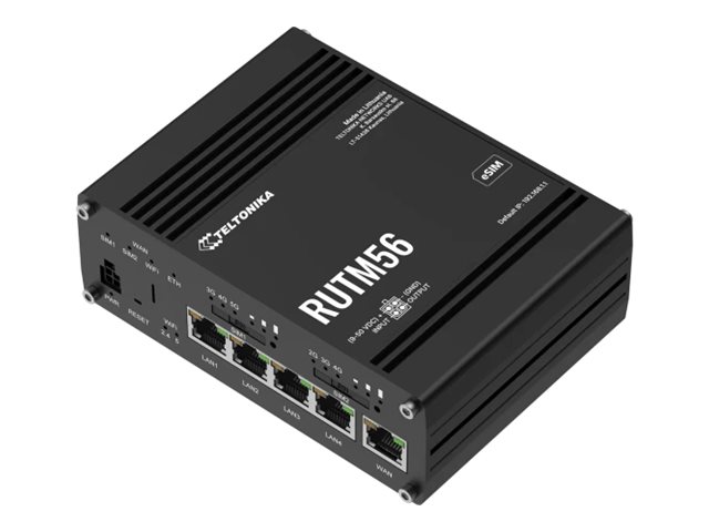Teltonika Networks RUTM56 (EU) Dual modem 1 x 5G & 1 x 4G CAT 4, eSIM ROUTER