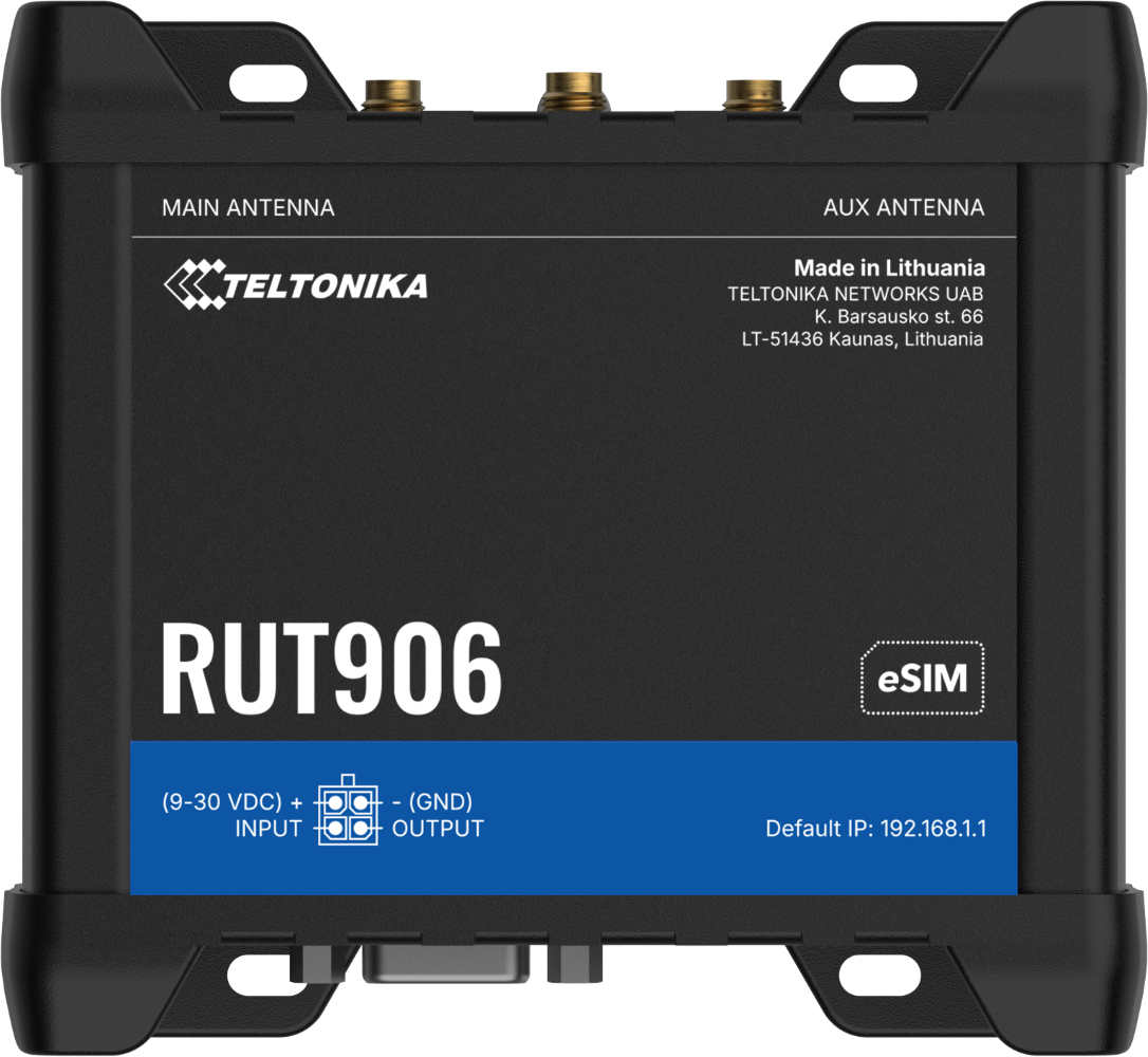 Teltonika · Router · RUT906 · LTE Modem Router/WLAN · eSIM