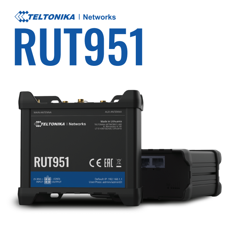 Teltonika · Router · RUT951 · LTE Modem Router/WLAN · eSIM