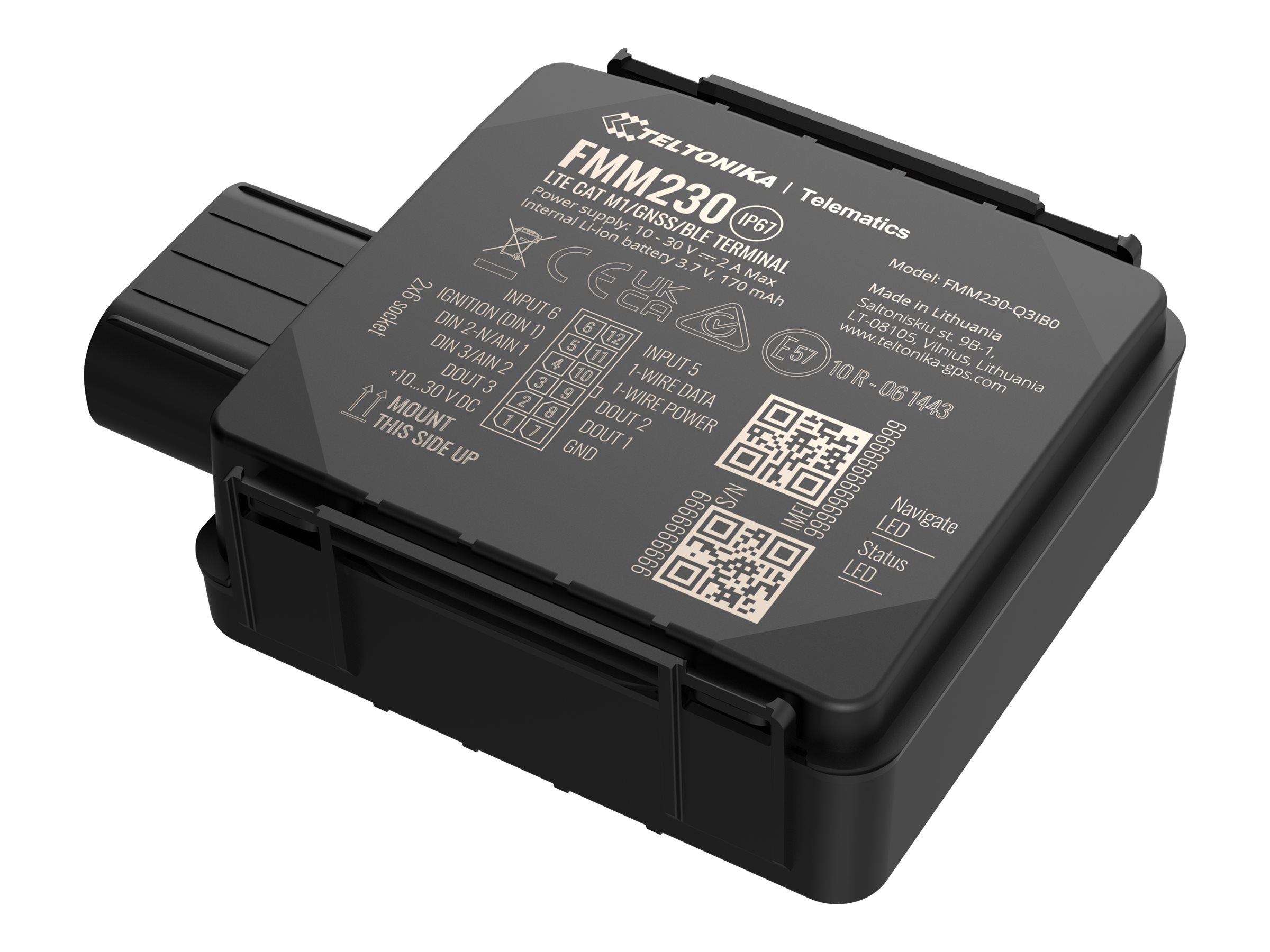 TELTONIKA TELEMATICS FMM230 4G LTE Cat M1 Tracker