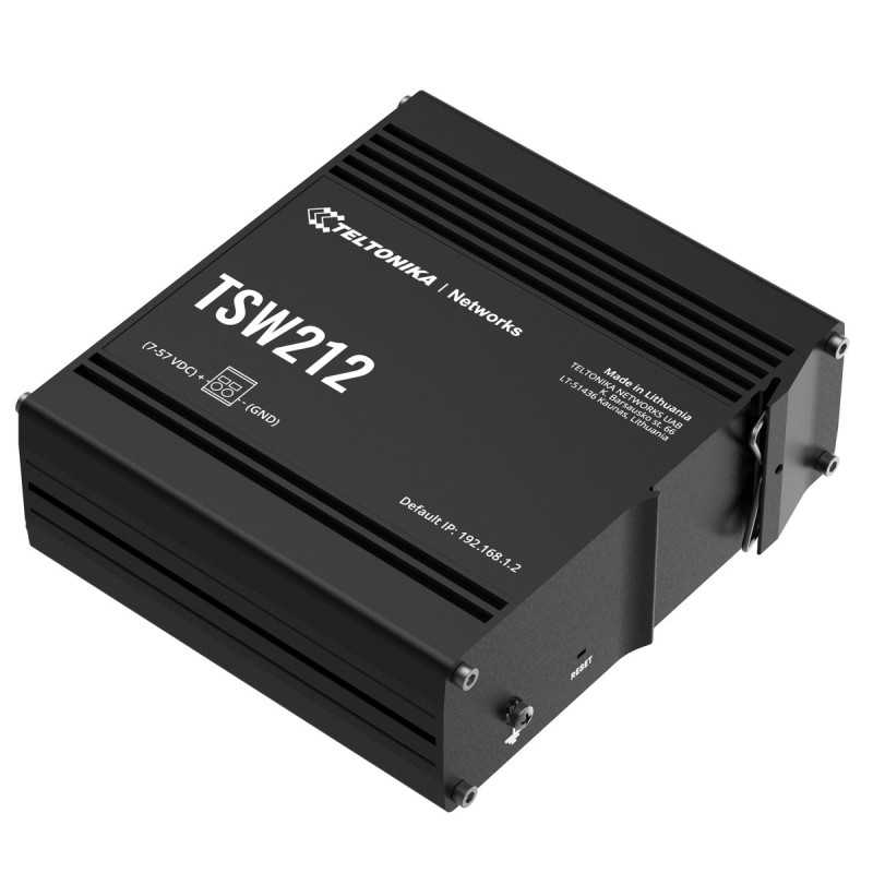 Teltonika TSW212 | Switch | 8x RJ45 1000Mb/s, 2x SFP, 2-pin DC. L2, manageable