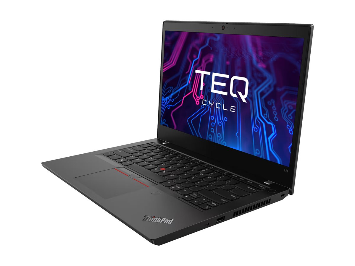 Teqcycle Lenovo Thinkpad L14 G2 Intel® Core™ i5 i5-1135G7 Laptop 35.6 cm (14") Full HD 16 GB DDR4-SDRAM 256 GB SSD Wi-Fi 6 (802.11ax) Windows 11 Pro Nordic Black