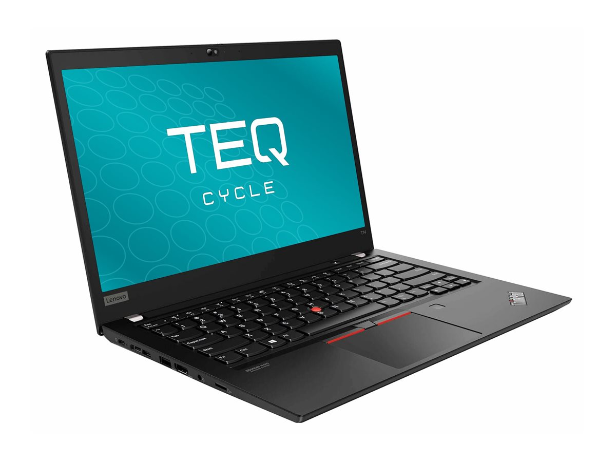 Teqcycle Lenovo Thinkpad T14 G1 Intel® Core™ i5 i5-10310U Laptop 35.6 cm (14") Full HD 16 GB DDR4-SDRAM 256 GB SSD Wi-Fi 6 (802.11ax) Windows 11 Pro Nordic Black