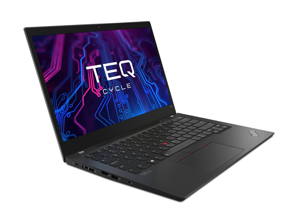 Teqcycle Lenovo Thinkpad T14s G2 AMD AMD Ryzen™ 7 PRO PRO 5850U Laptop 35.6 cm (14") Full HD 16 GB DDR4-SDRAM 512 GB SSD Wi-Fi 6 (802.11ax) Windows 11 Pro Nordic Black