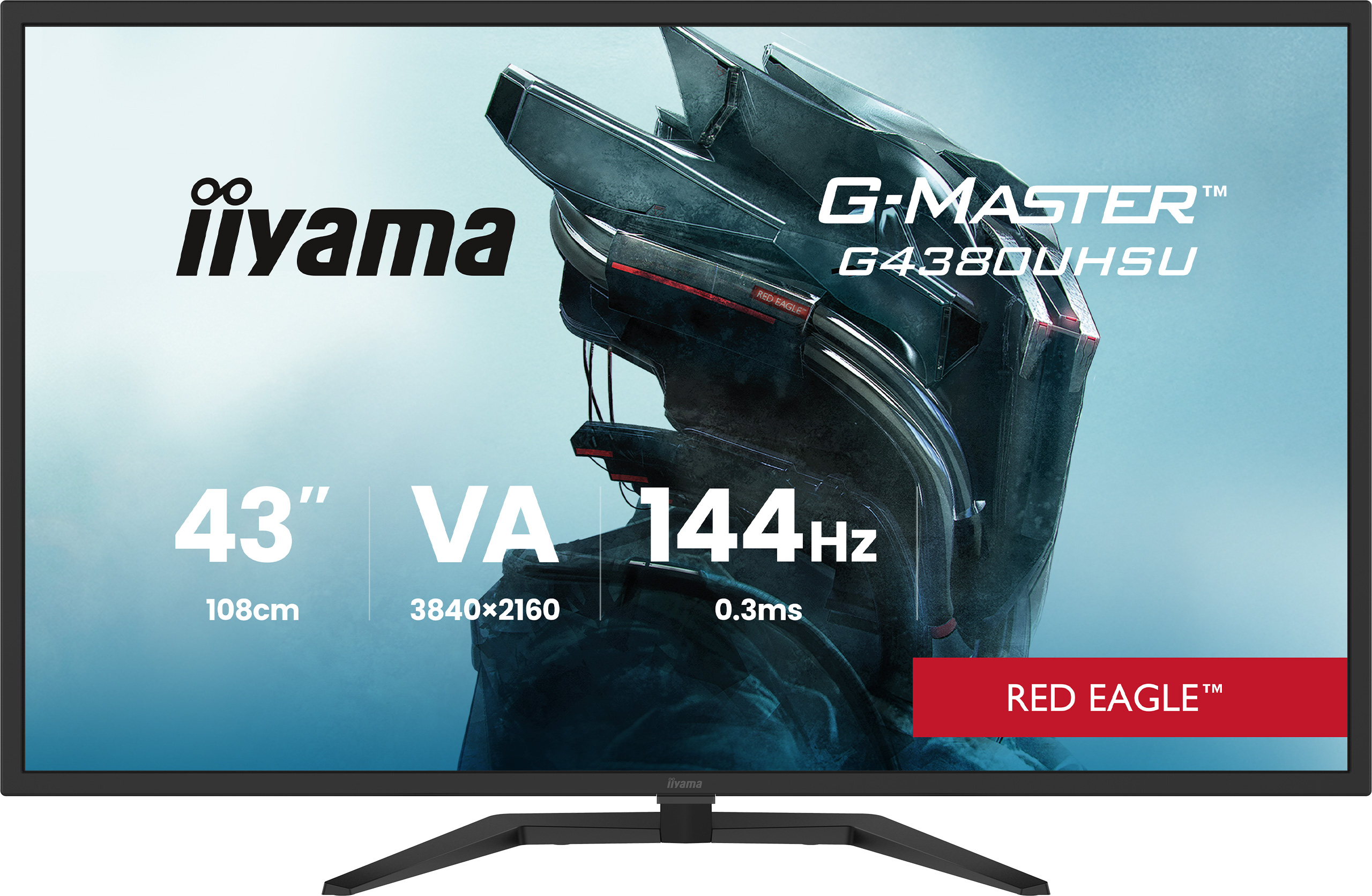 TFT 42,5\"/108,0cm Iiyama G-Master G4380UHSU Red Eagle 16:9