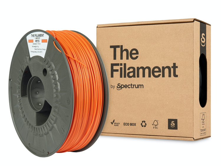 Spectrum Filaments TF-24024 3D print materiale Polyethylenterephthalatglycol (PETG) Orange 1 kg