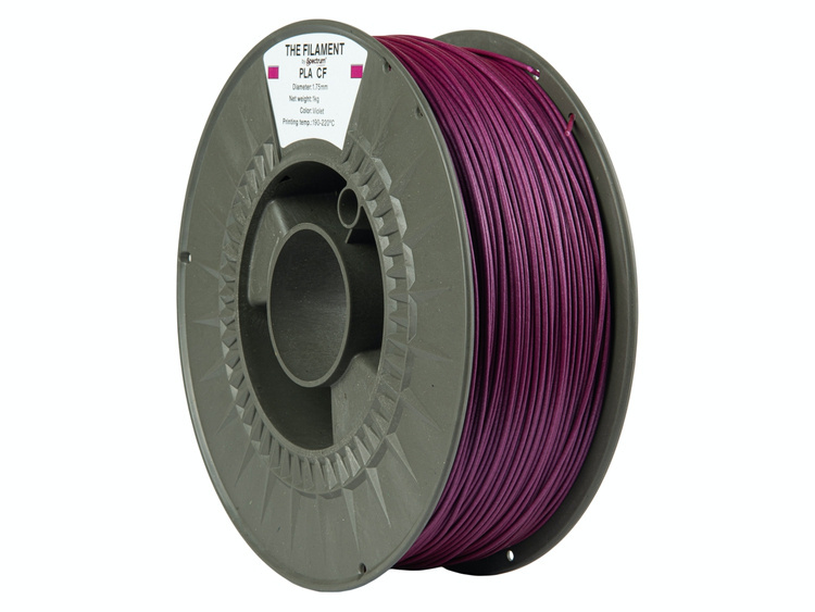 Spectrum Filaments TF-24097 3D print materiale Polymælkesyre-kulfiber (PLA-CF) Violet 1 kg