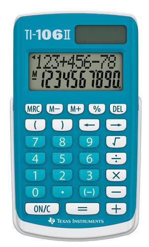 Texas Instruments 2 lines, Plastic, blue/white