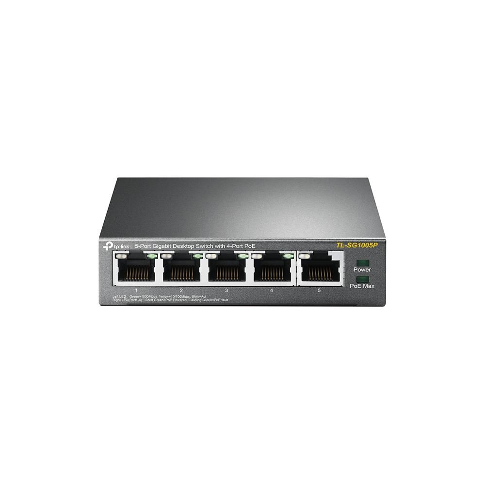 TL-SG1005P - SWITCH - Unmanaged - 5 Port - Power of Ethernet (PoE) - 56Watt