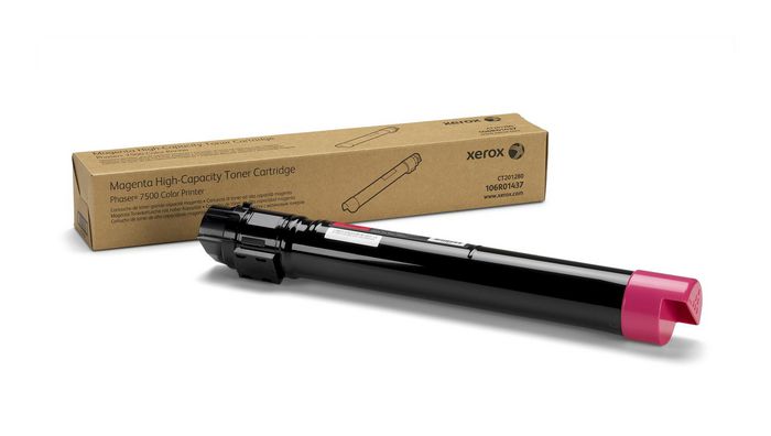 Xerox Xerox Genuine Phaser 7500 Magenta High Capacity Toner Cartridge - 106R01437