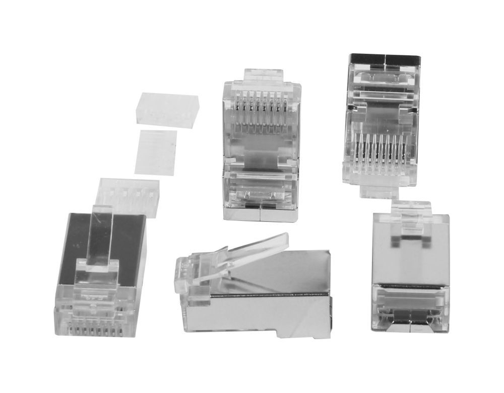 TP connector TP, S-UTP, CAT6/CAT6A, 100 pack, without grommet, with threading comb, Synergy21