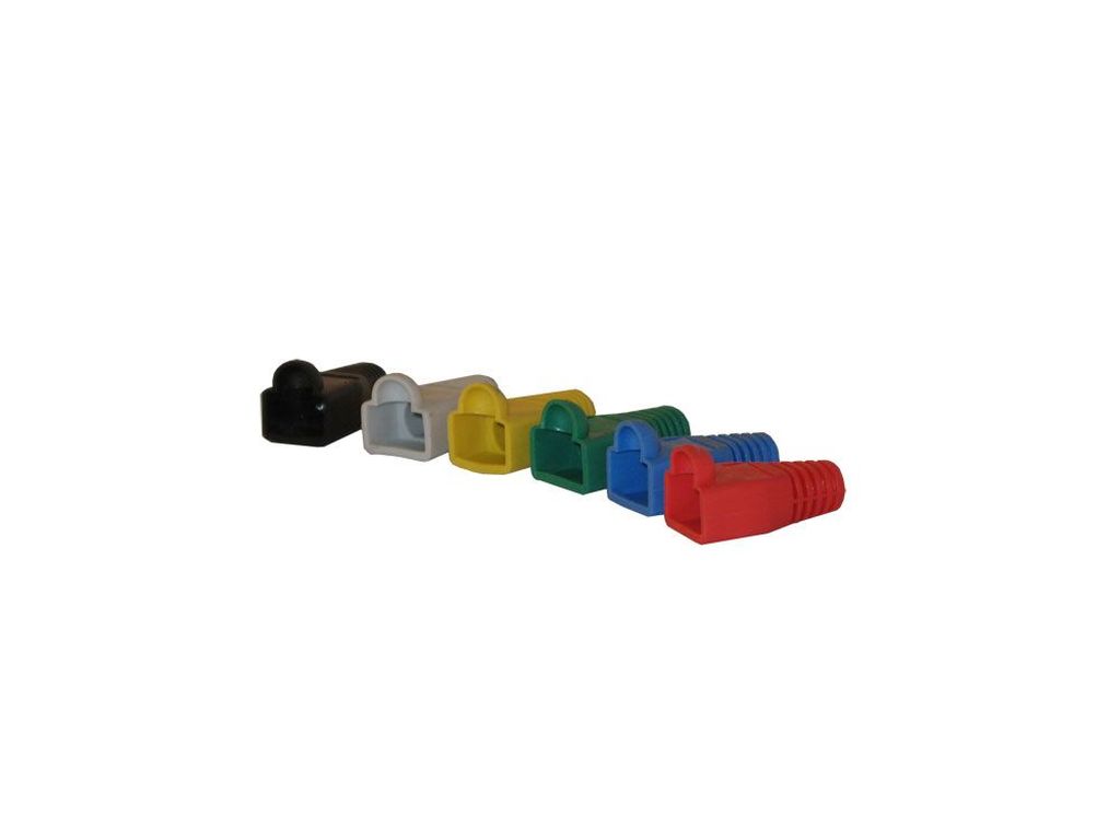 TP connector TP, S-UTP, e.g. grommet, black, 100 pack, OD=5.3mm