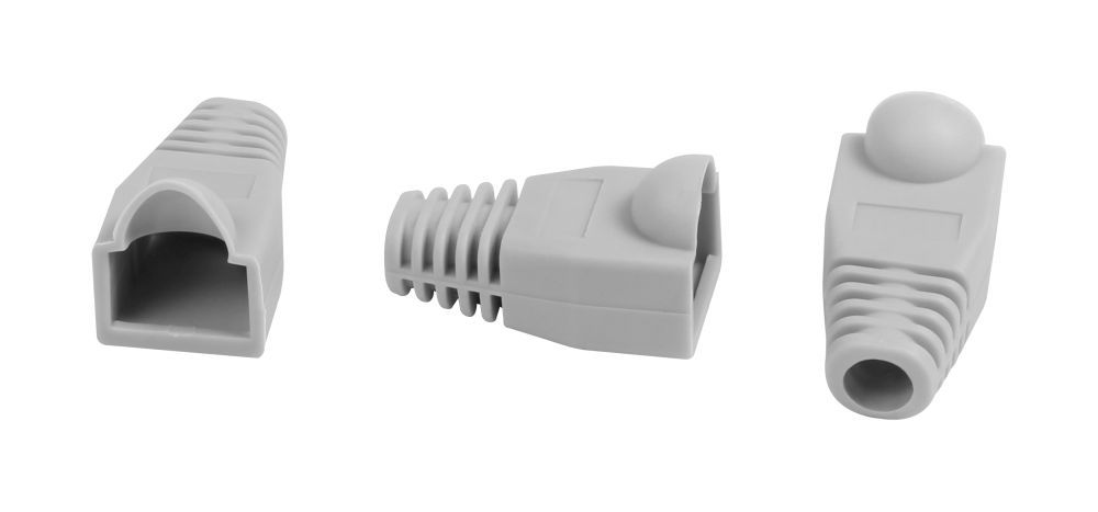 TP connector TP, S-UTP, e.g. grommet, gray, 100 pack, OD 6.5mm, Synergy21