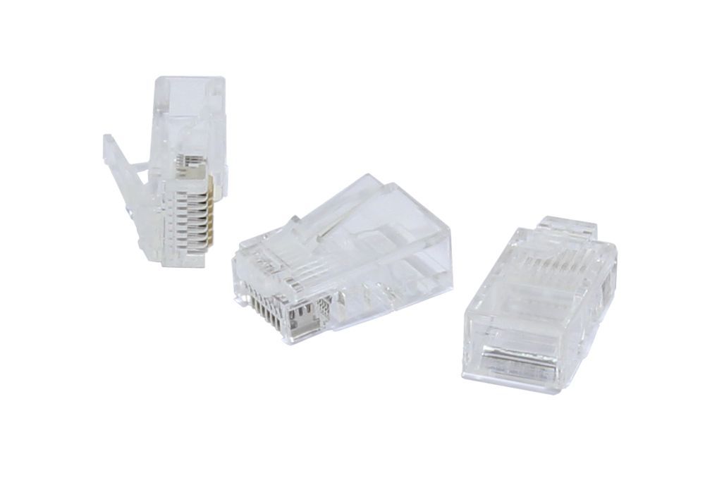 TP connector TP, unshielded, RJ-45, 100 pack, for flat cable, Synergy 21