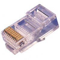 TP connector TP, unshielded, RJ-45, 100 pack, for flat cable