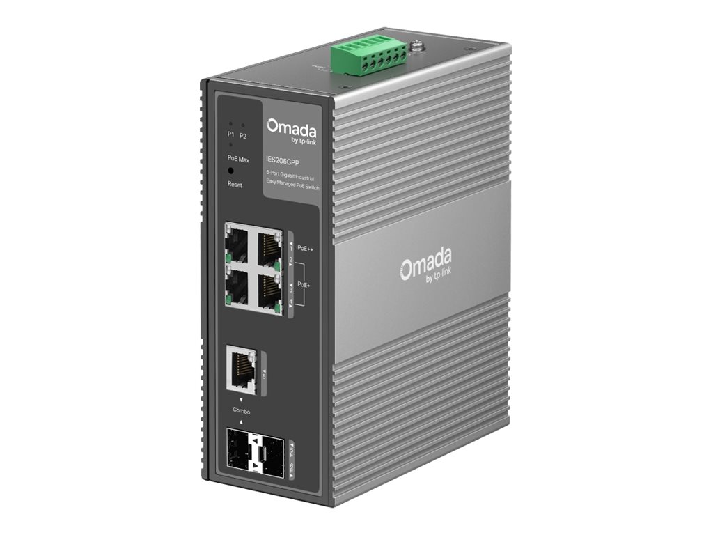 TP-Link Omada IES206GPP V1 Switch 6-porte Gigabit Ethernet PoE++