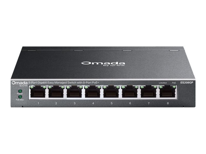TP-Link Omada ES208GP V1 Switch 8-porte Gigabit Ethernet PoE+